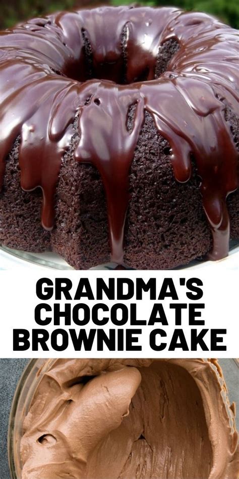 Top your favorite chocolate cake or maybe just eat it with a spoon. Grandma's Chocolate Brownie Cake - Melly Valley ...