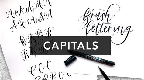 Brush Lettering Capital Letters Peggy Dean Skillshare