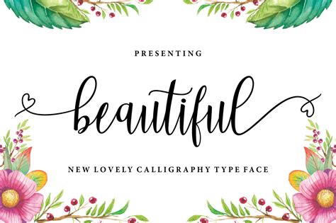 Beautiful Calligraphy • Best Fonts Graphics Hbfonts 18 Free To Fancy Up