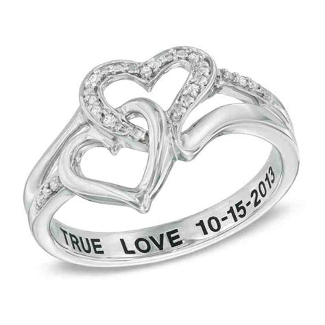 Cheap Personalized Promise Rings For Her Wedding And Bridal Inspiration