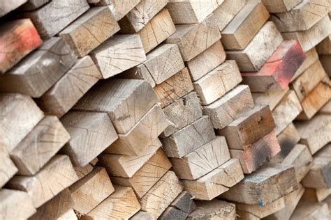 Stack Of Old Lumber Stock Image Image Of Scrap Real 34503809