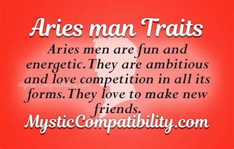 Aries Man Personality Traits Mystic Compatibility