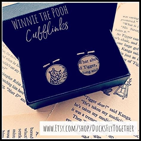 Maybe you would like to learn more about one of these? @DucksFlyTogether posted to Instagram: Recycled Winnie the Pooh cufflinks. Custom made gift ...