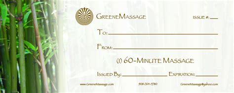 You can enter information like. Massage Gift Certificate Templates
