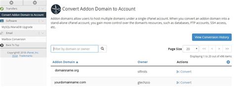 How To Convert An Addon Domain To A Separate Cpanel