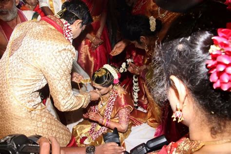 Actor Vishal Krishnas Sister Aishwarya Marriage Pics