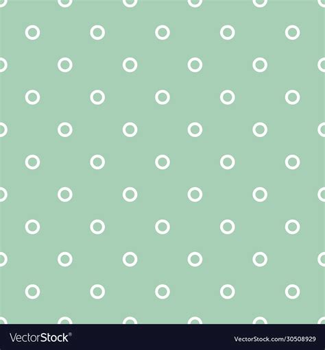 Polka Dots On Mint Green Background Retro Pattern Vector Image