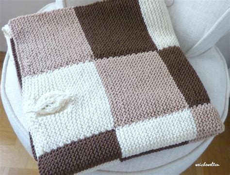 Besonders das edle perlmuster ist ein hingucker. schokolade, nougat und marzipan | | Decke stricken, Decke ...