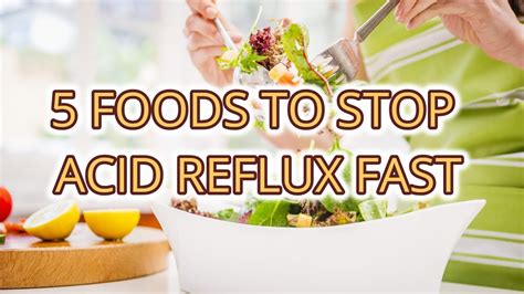 5 Foods To Stop Acid Reflux Fast Cure Acid Reflux Instantly Youtube