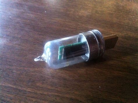 Steampunk Flash Drive Made From An Old Vacuum Tube Rings For Men