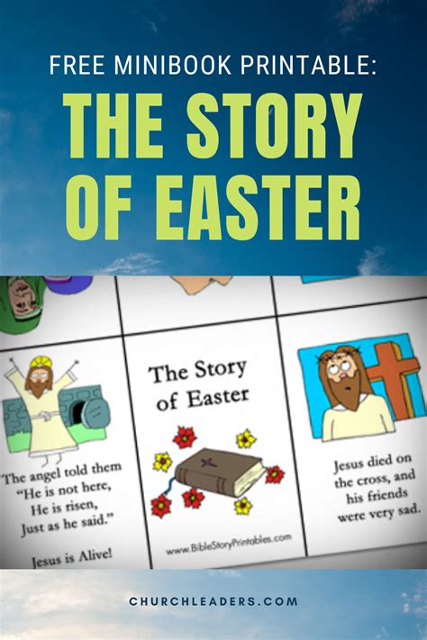 Easter Story Printable Free Minibook For Children Mini Books