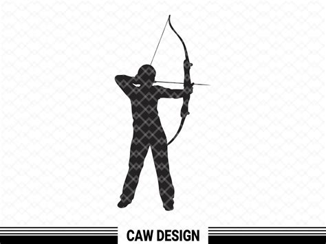 Archery Silhouette Svg Cut File Vectorency