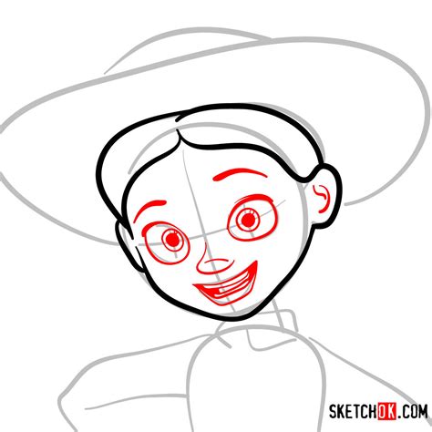 How To Draw A Portrait Of Jessie Toy Story Sketchok Easy Drawing Guides