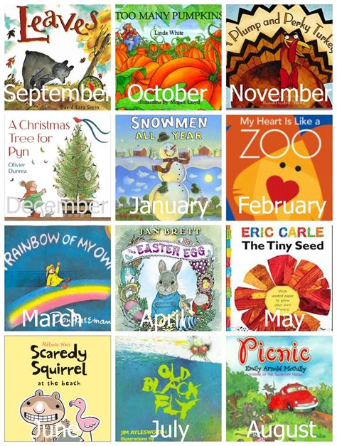 Themed Preschool Books And Activities For Each Month Of The Year