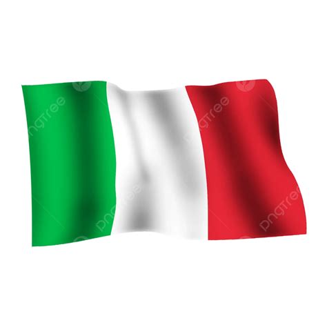 إيطاليا يلوحون بعلم على خلفية شفافة علم ايطاليا علم يرفرف نموذج