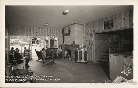 Bathhouse Lobby Kitson Hot Springs Oakridge Or Postcard