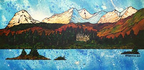 Scottish Highlands Paintings And Prints Loch Awe And The Ardanaiseig