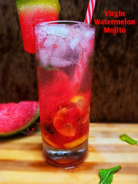 Virgin Watermelon Mojito Watermelon Mocktail Recipe