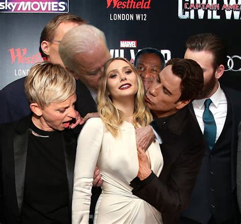 Chris Evans Couldnt Stop Staring At Elizabeth Olsen‘s Breasts And It