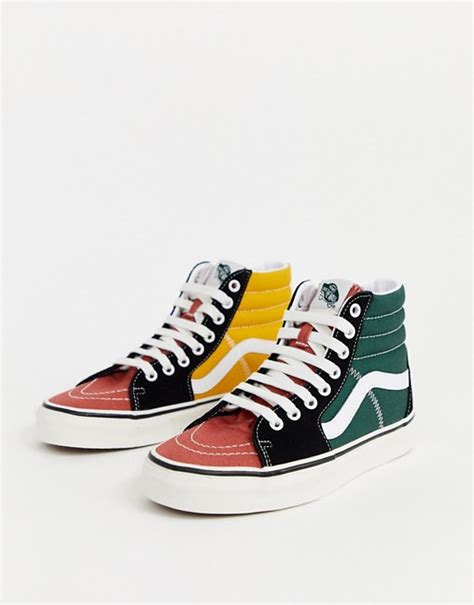 Vans Sk8 Hi Sneakers Colorblock Asos