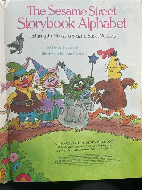 Vintage Sesame Street Storybook Alphabet Book Etsy Australia