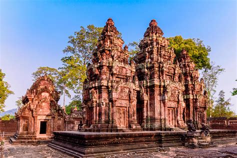 Banteay Srei Temple The Beautiful Ancient Castle Siem Reap Cambodia