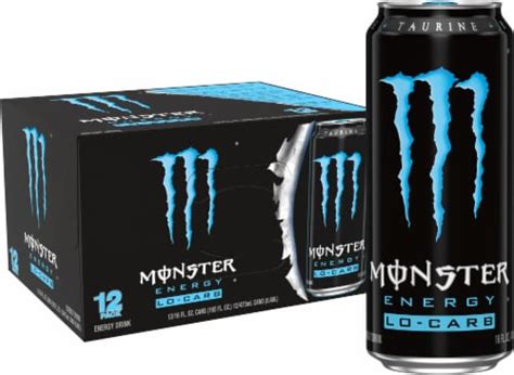 Monster Lo Carb Energy Drink 12 Cans 16 Fl Oz Food 4 Less