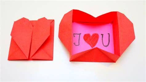 Origami Heart Box Valentines Day Crafts Emma Diy 17 Valentine
