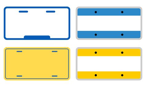 Free Printable Printable License Plate Template Easily Fill Out Pdf
