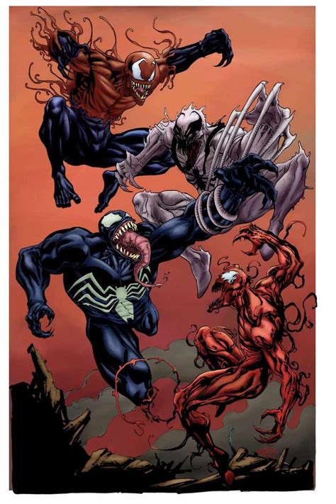 Venom Carnage Toxin And Anti Venom Marvel Comic Character Marvel