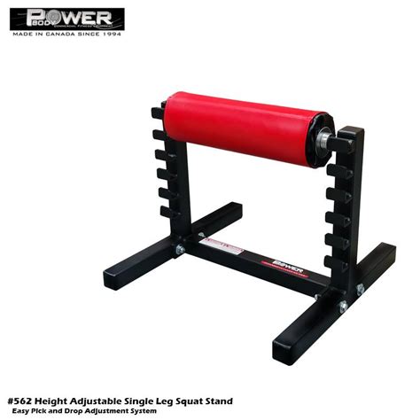 562 Height Adjustable Single Leg Squat Stand Power Body Fitness Inc