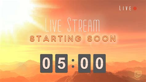 🚀starting Soon Live Stream Starting Soon On Twitch Or Youtube With