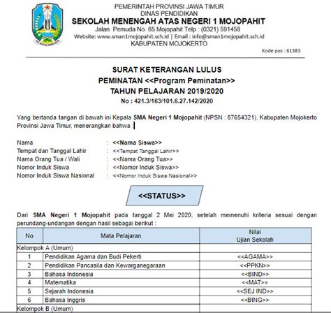 Cara Mudah Membuat Surat Keterangan Lulus SKL Online - Sumber Soal