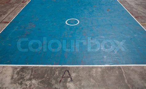 Old Basketball Court Stock Image Colourbox