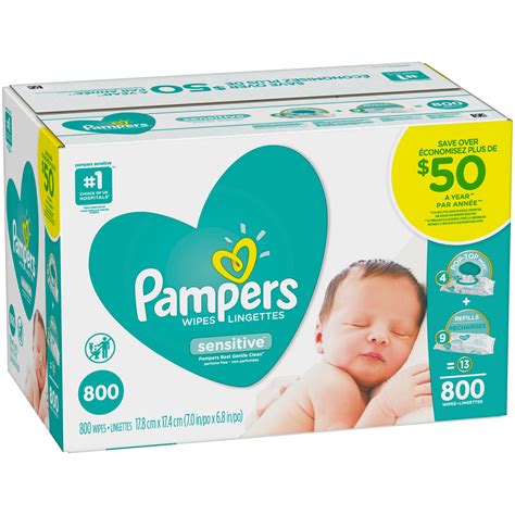 Pampers Sensitive Baby Wipes 800 Ct Bpx