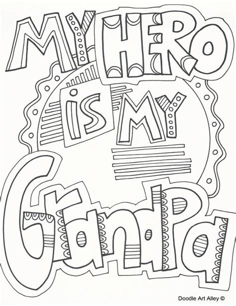 These festive coloring pages are perfect for setting the mood for a birthday party. happy fathers day grandpa coloring pages printable - Vingel