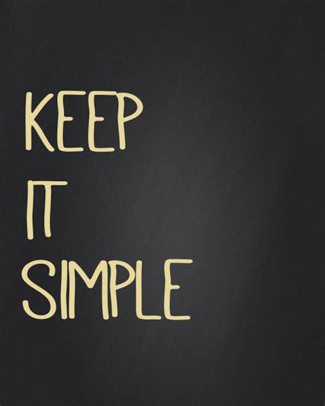 Keep It Simple Downloadable Image Wall Quote Printable Art Etsy