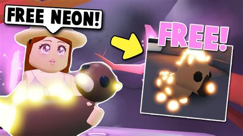 How To Get A Free Neon Pet In Adopt Me New Update Roblox