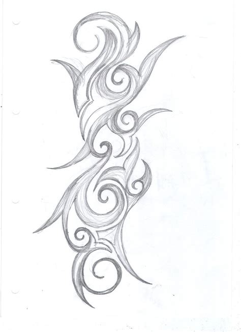 Flower Swirl Tattoo Design By Average Sensation On Deviantart Swirl