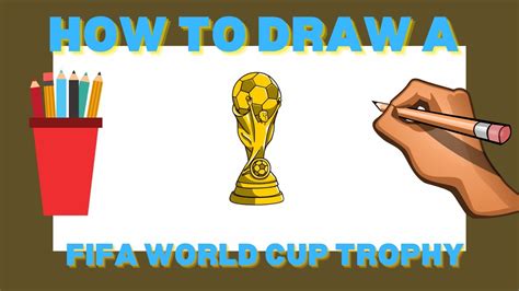 How To Draw The Fifa World Cup Trophy Step By Step Youtube