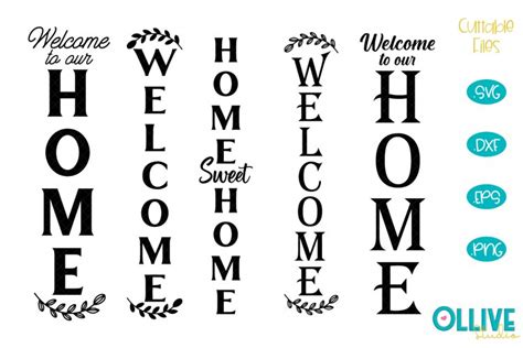 Welcome Home Porch Sign Svg Bundle