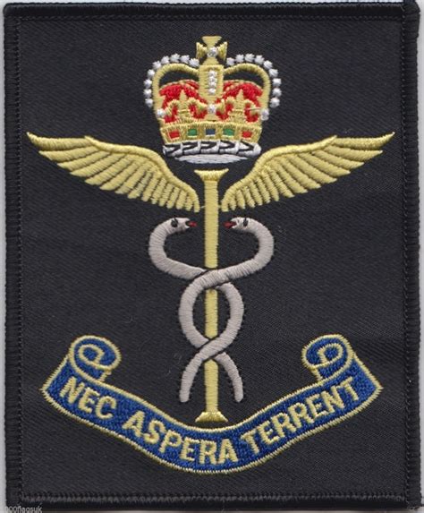 Raf Royal Air Force Medical Command Embroidered Crest Badge Patch Mod