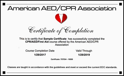 Printable Cpr First Aid Certification Card Printable Templates