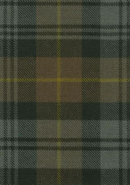 Gordon Clan Weathered Tartan Fabric Swatch