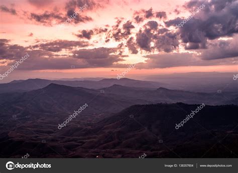 Mountain Valley During Sunrise Natural Summer Landscape — Stock Photo