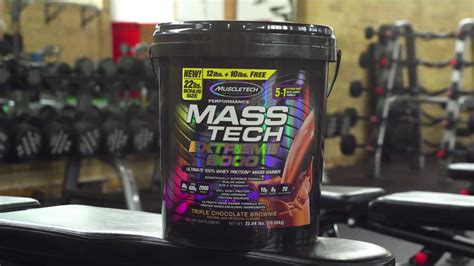 Nothing tells people that you're a bodybuilder more than a hulking frame complete with wide shoulders, big arms, a powerful chest and back, and a. MuscleTech MASS TECH Extreme 2000 - YouTube