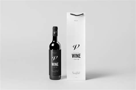Download Wine Bottle & Bag Mock-up on Behance