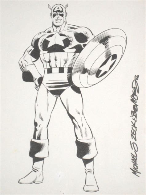 Captain America By Mike Zeck Bob McLeod In F M S ZECK MIKE Comic Art