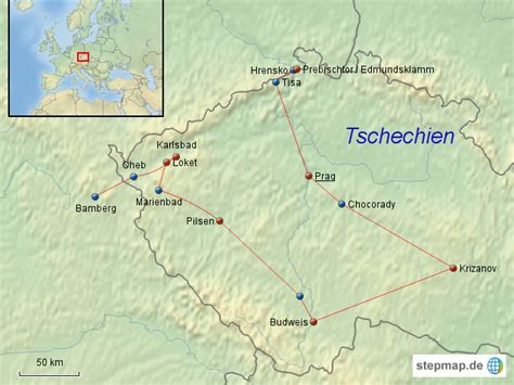 Tschechien geographische und historische karten. StepMap - Tschechien / Böhmen 2016 - Landkarte für Europa