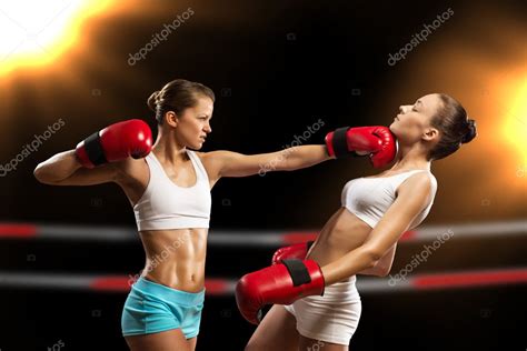 Women have been consistently taking protagonism in society and media for years now, and the stock photos of women you use must reflect this. woman boxing — Stock Photo © Khakimullin #21313401